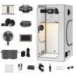 36"x36"x72" 1680D Mylar Grow Tent Kit with Smart Controller & Full Grow Equipment Set – Image 2