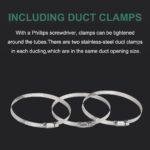 4/6inch flexible aluminum duct, heavy-duty 4-layer protection, 25 feet long, suitable for heating, cooling, ventilation and exhaust scenarios – Image 3